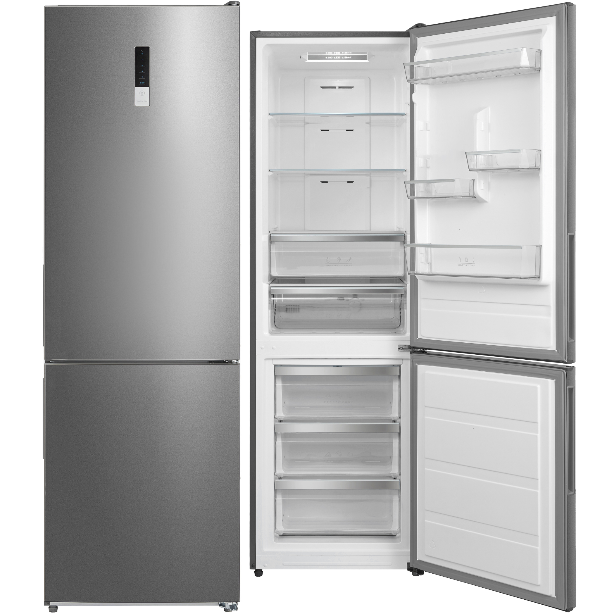 FRIGORÍFICO COMBI ARTICA ADFC1881DX, 188x60, NO FROST, INOX, DISPLAY - D
